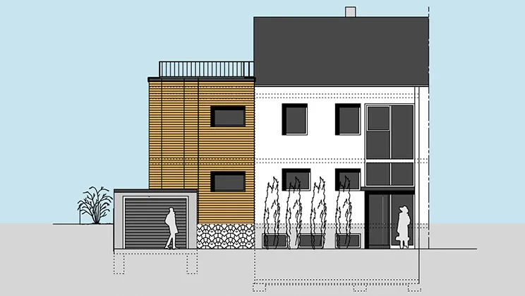 Einfamilienhaus, Anbau – Sanierung, Projekt des Architekturbüros Altuntas